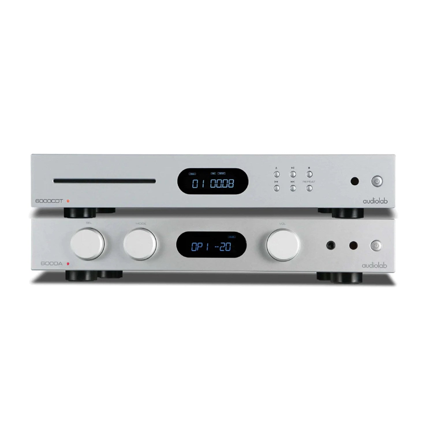 Audiolab 6000 Series Bundle - Integrated Amplifier and CD Player (Silver)
