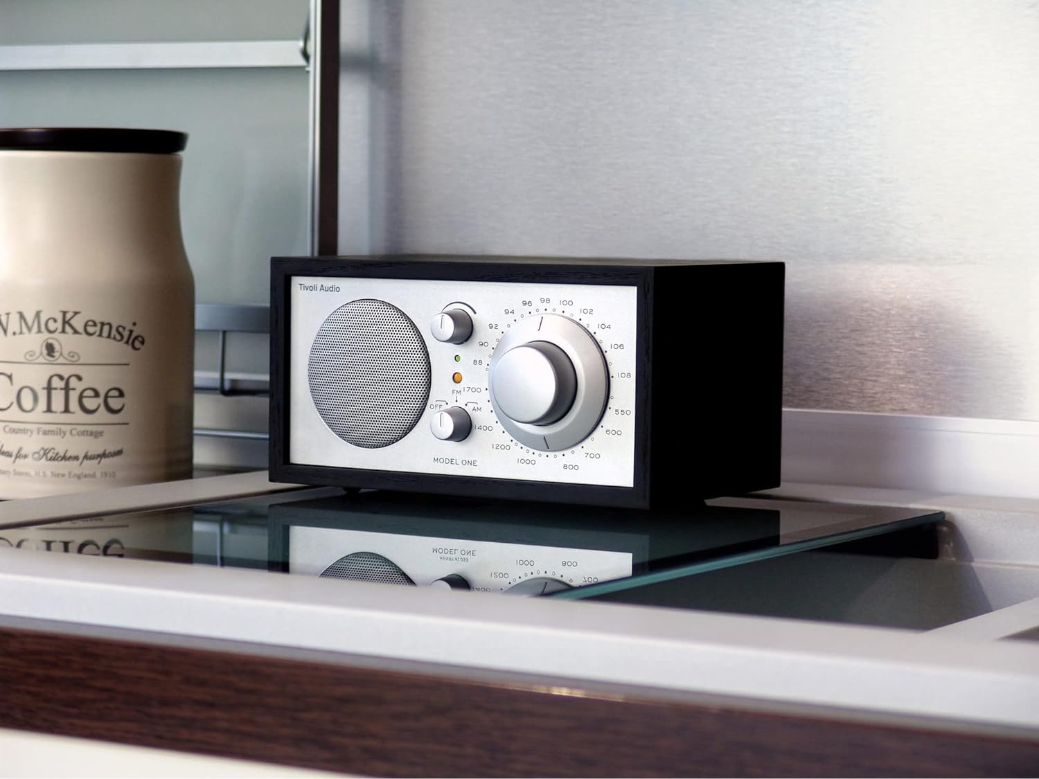 Tivoli Audio Model One Table Top AM/FM Radio Black/Silver Lifestyle