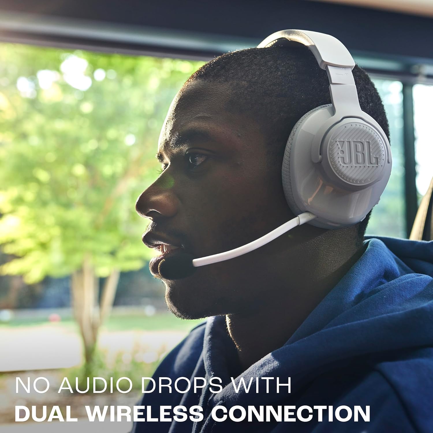JBL Quantum 360X - Wireless Over-Ear Gaming Headset with Detachable Boom Mic