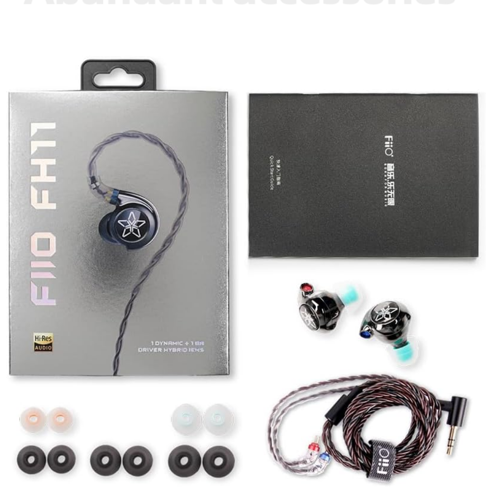 FiiO FH11 HiFI Hybrid Driver IEM With Detachable Cable