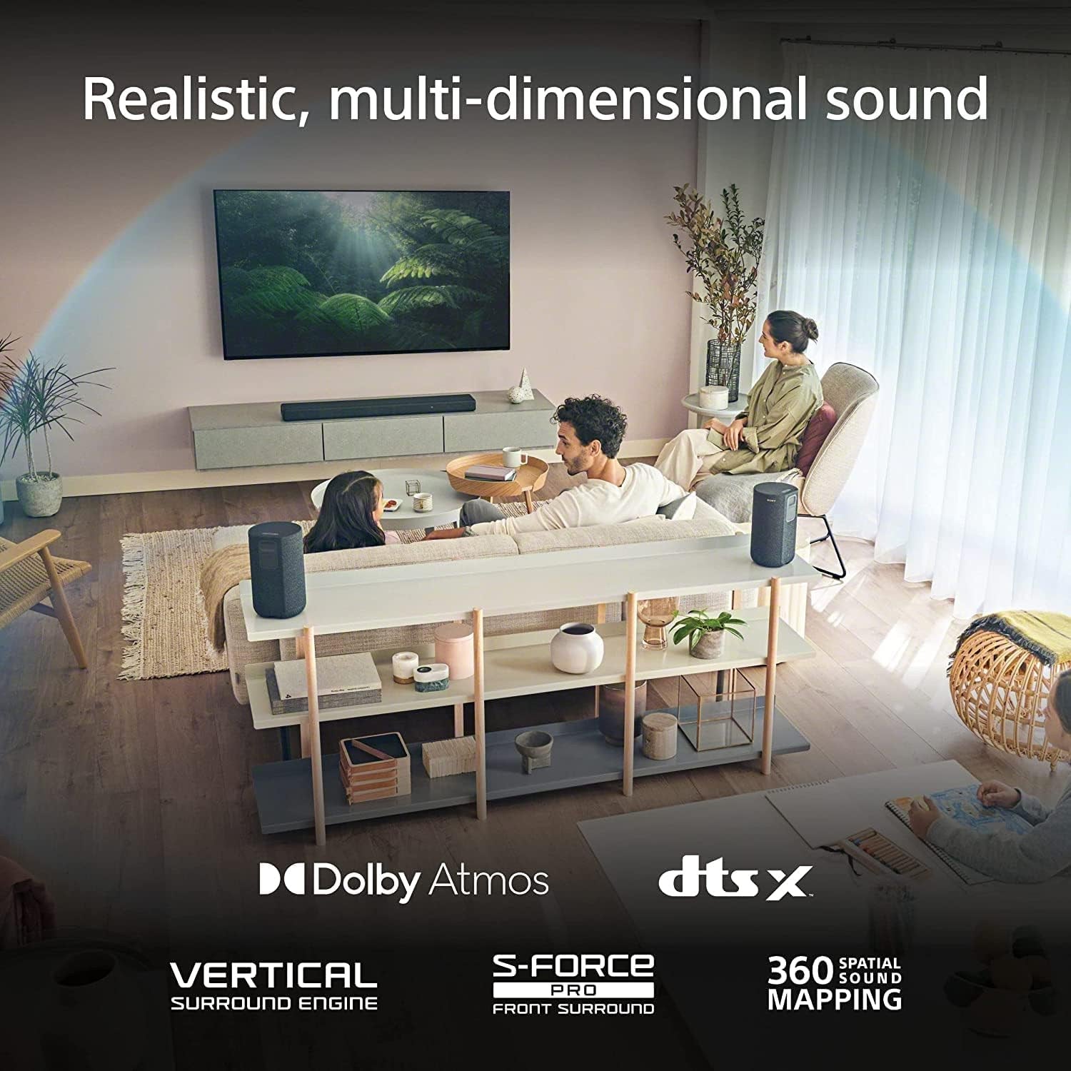 Sony HT-A3000 Soundbar - 3.1-Channel Dolby Atmos® with Deep Bass