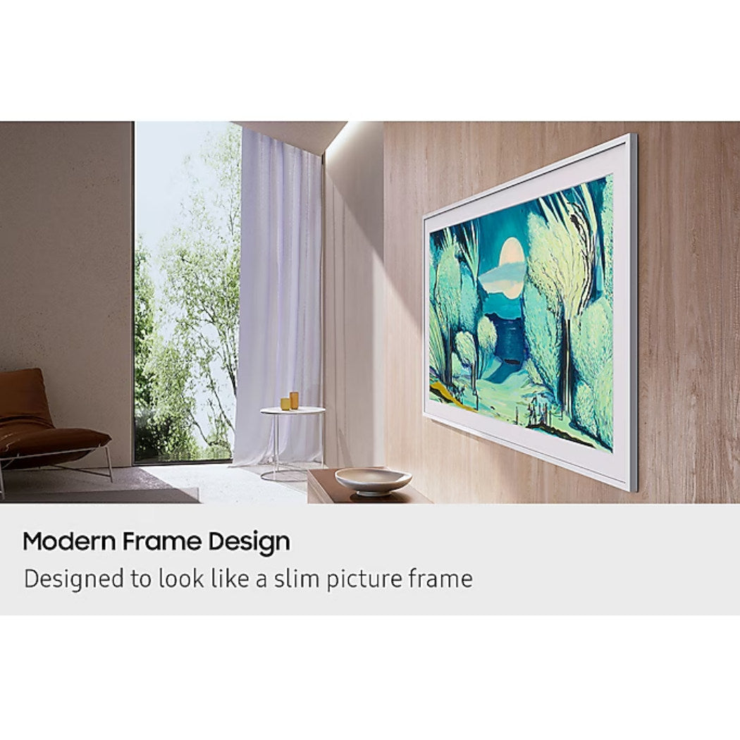 Samsung The Frame 4K UHD HDR QLED Smart TV mounted side view
