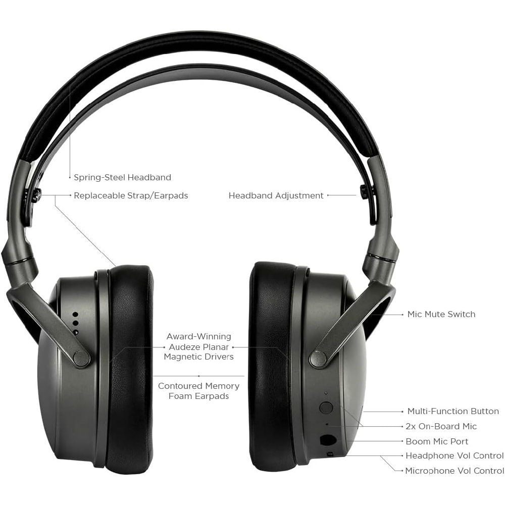 Audeze Maxwell | Casque de jeu magnétique planaire fermé sans fil - Playstation, Mac, PC et Switch