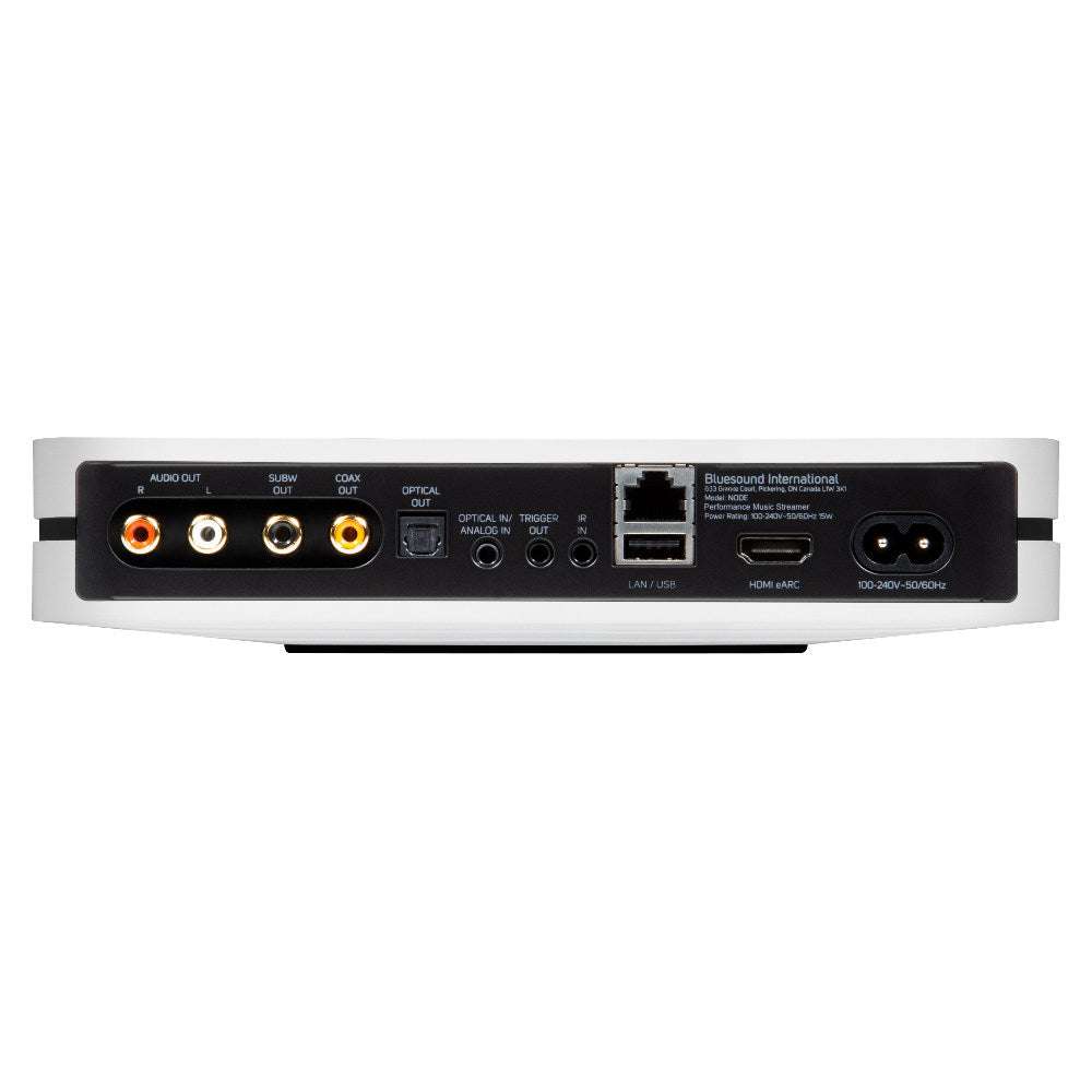 Bluesound Node 2024 Version White Back