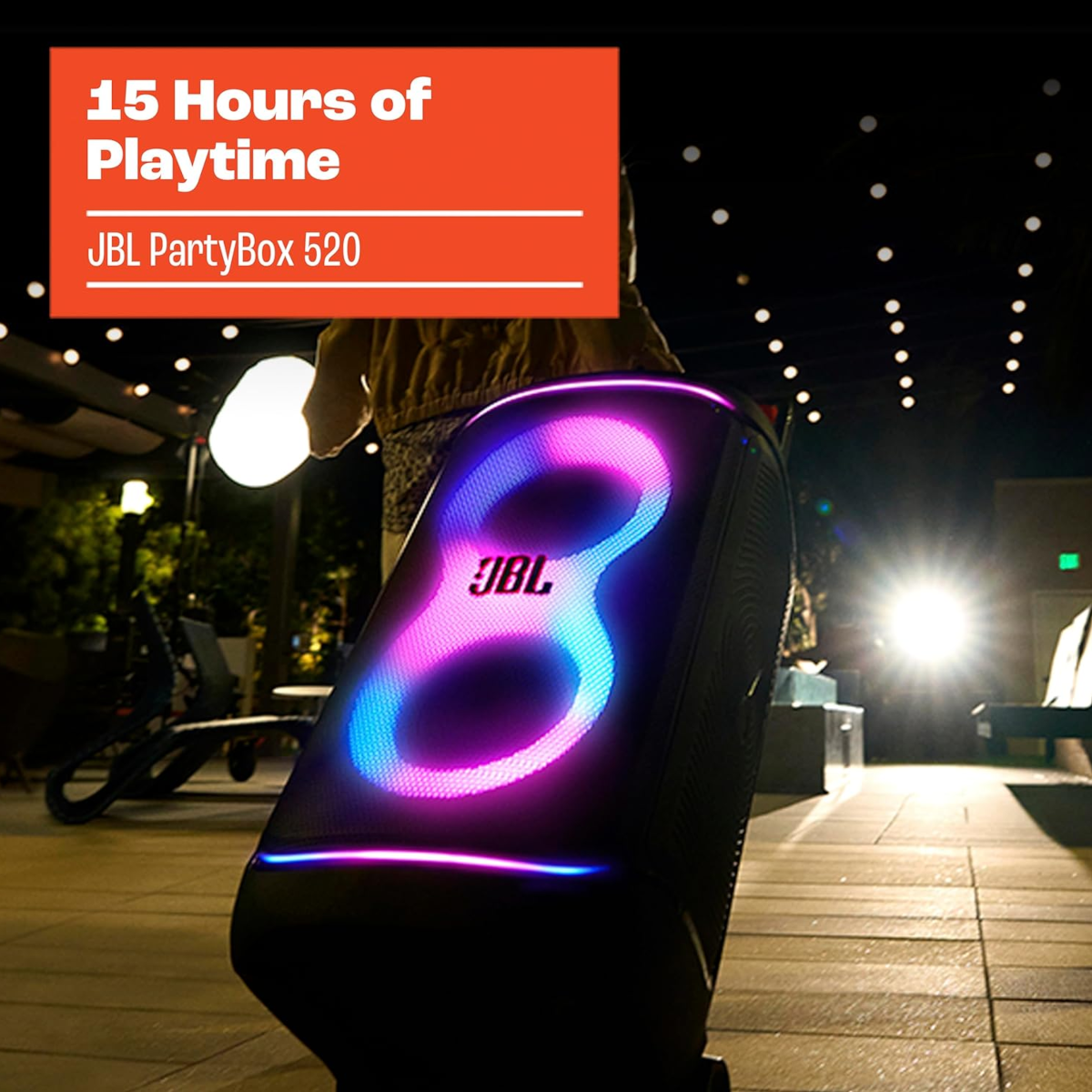 JBL PartyBox 520 Portable Bluetooth Party Speaker