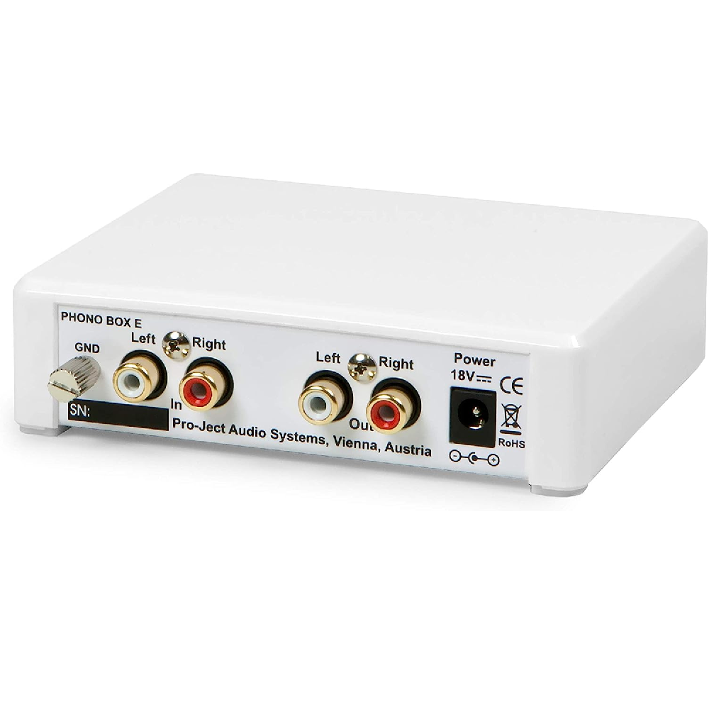 Pro-Ject Audio Phono Box E Phono Preamplifier White Back