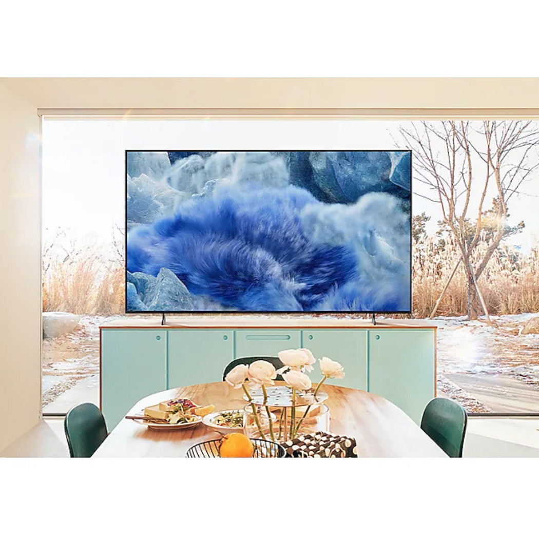 Samsung Q8F 4K QLED TV on stand
