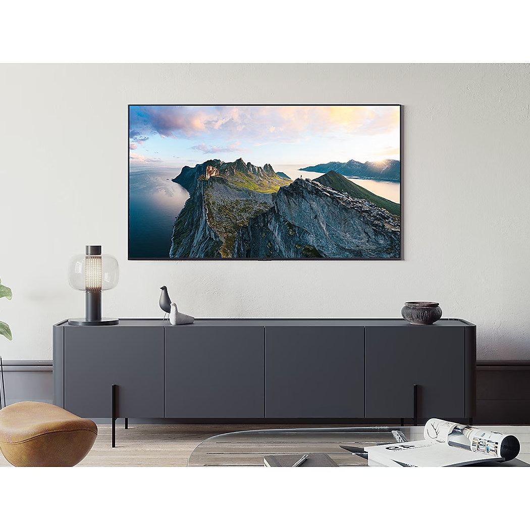 Samsung QN80F 4K Neo QLED TV on wall
