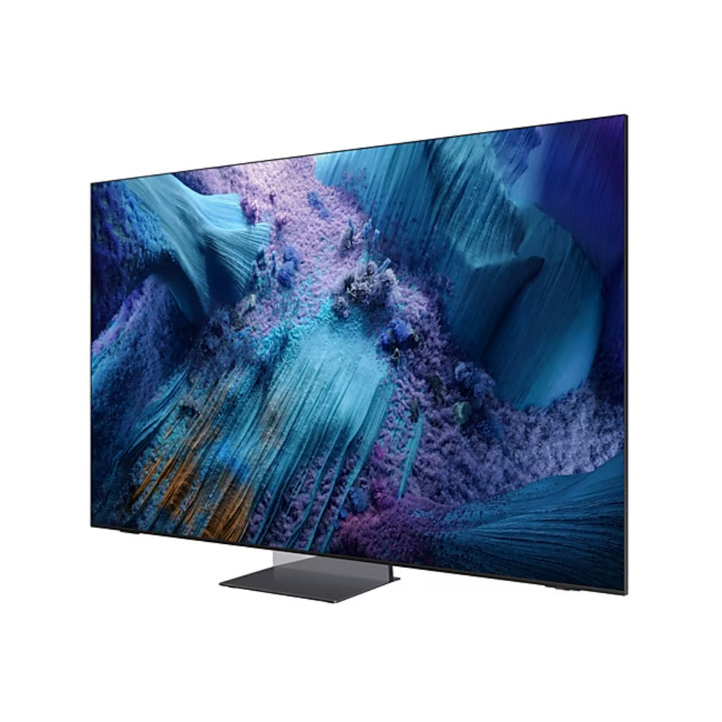 Samsung Neo QLED QN990F 8K Vision AI TV front angle with stand