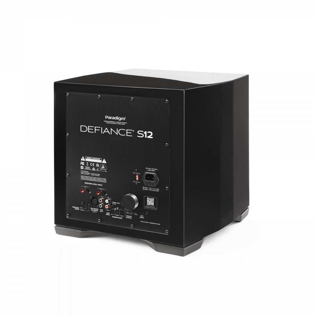 Paradigm Defiance S12 Subwoofer - 12" Sealed 800W Powered Bass with ARC