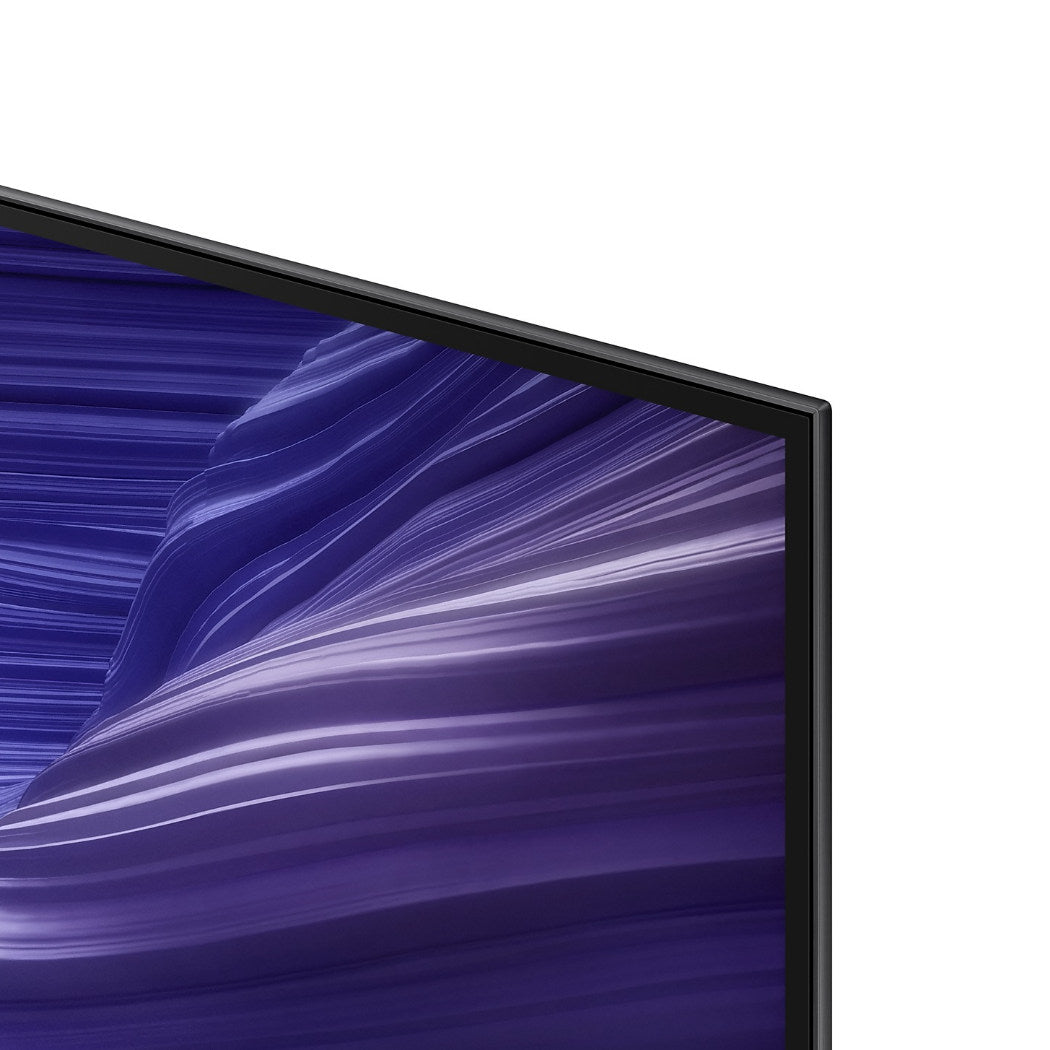 Samsung OLED S90F 4K Vision AI TV frame close up