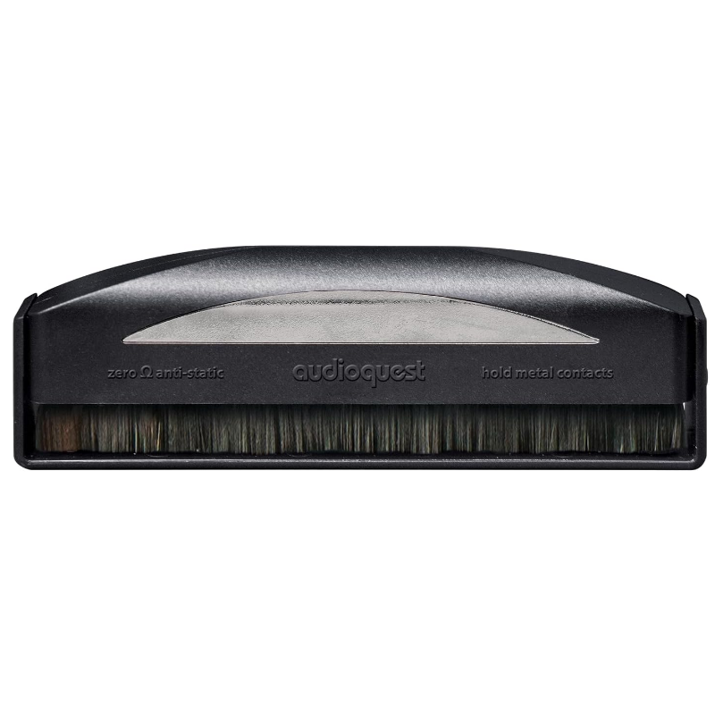 AudioQuest Silver Anti-Static Record Brush for Vinyl LP Static & Dust Removal
