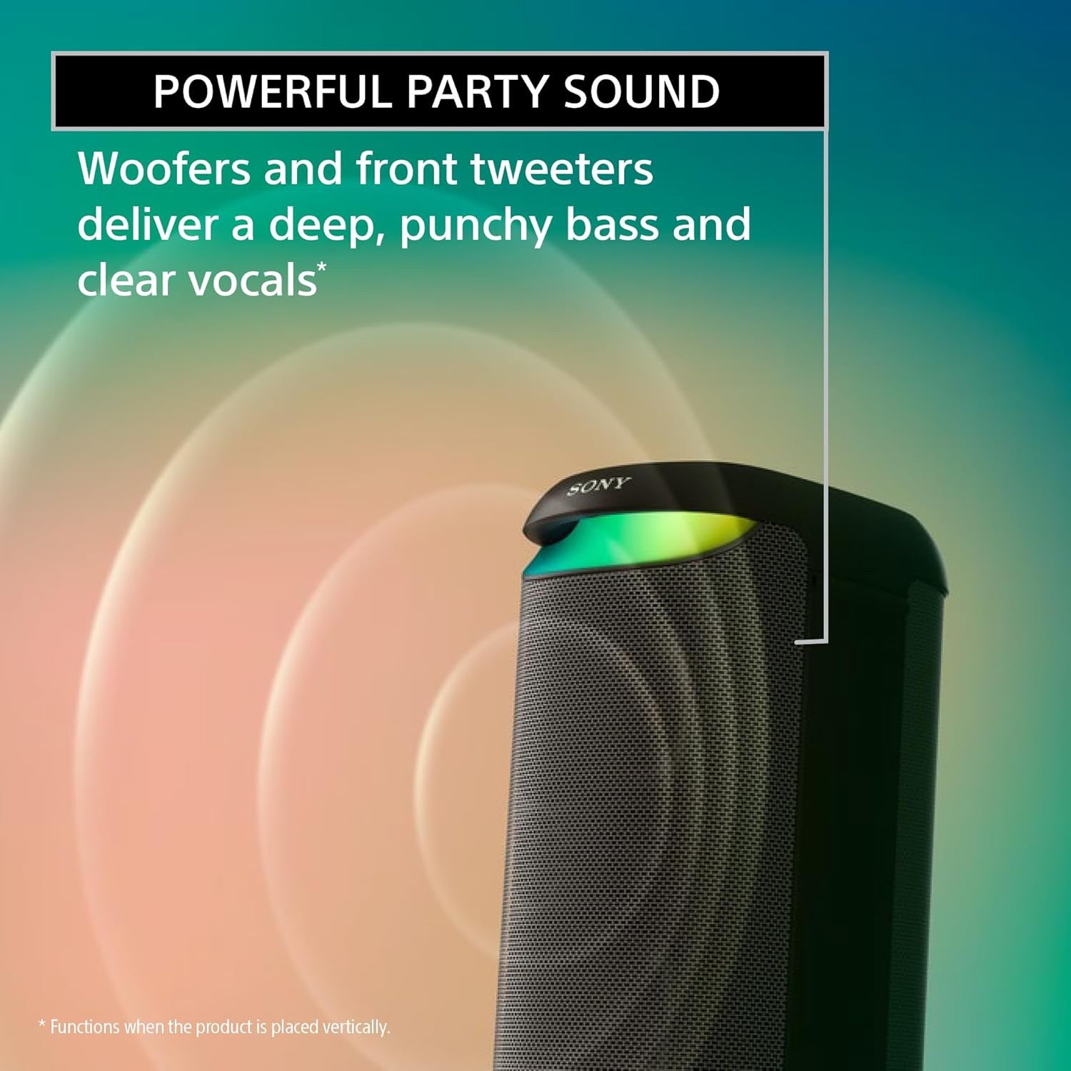 Sony SRS-XV500 - Powerful Wireless Party Speaker with Long-lasting Battery