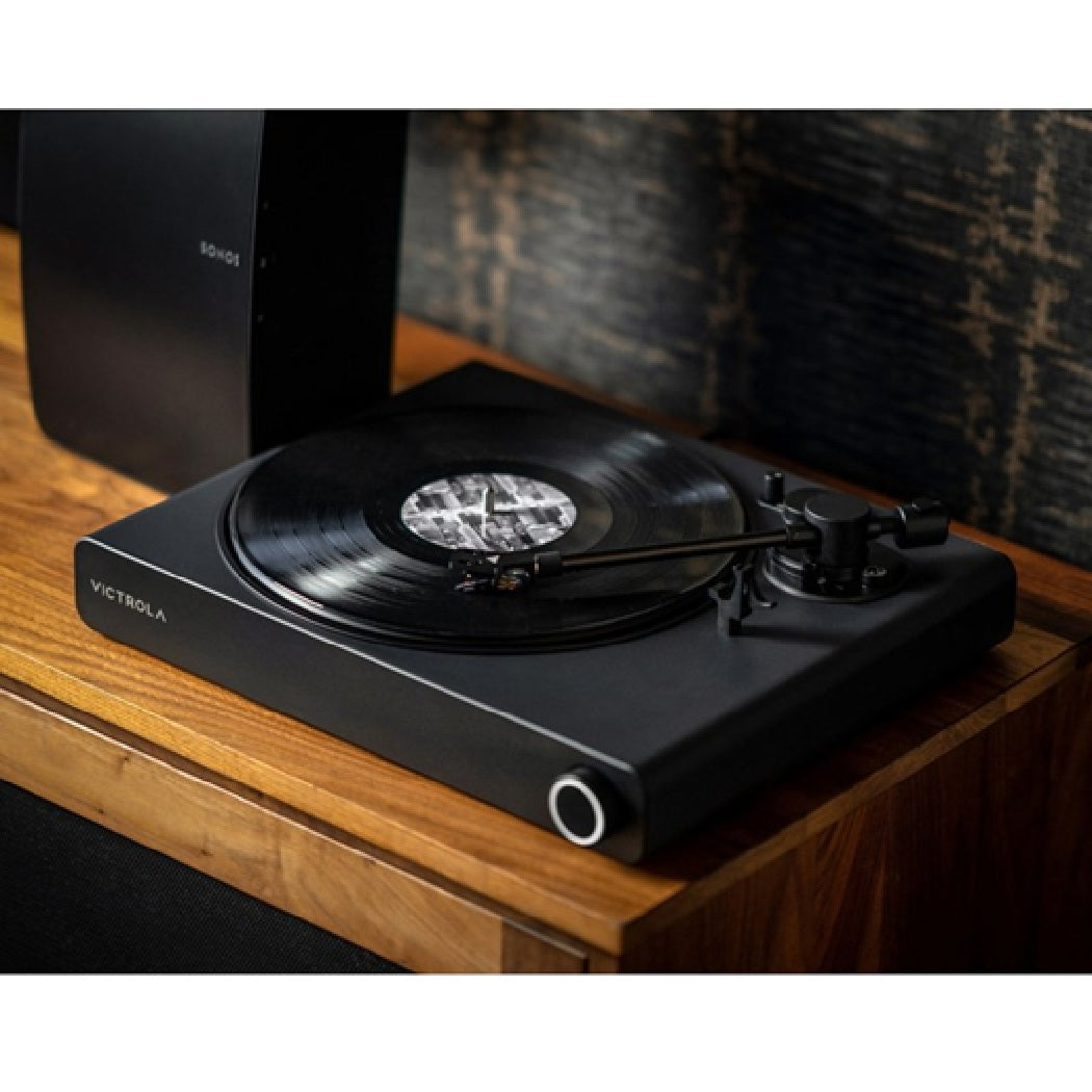 Victrola Stream Onyx WiFi and Bluetooth Turntable - Works with Sonos