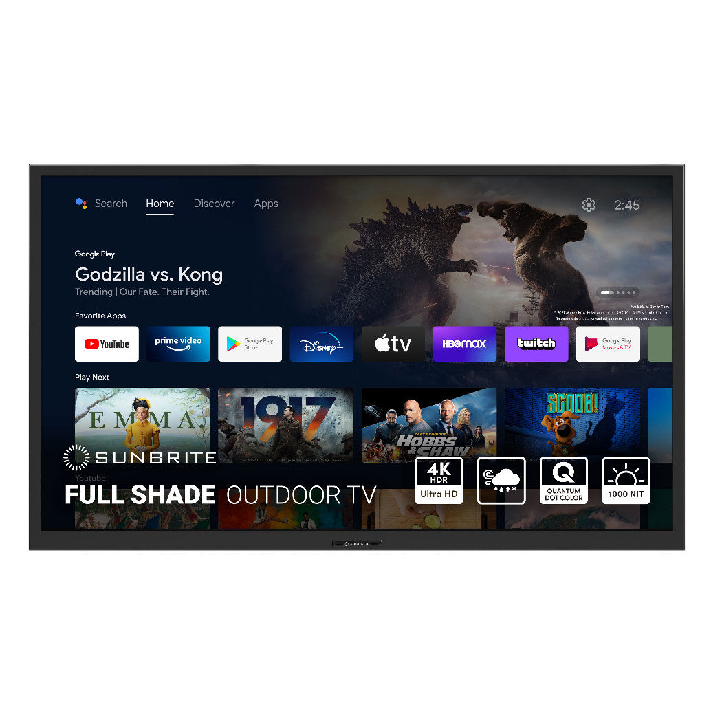 SunBrite Veranda 3 Full Shade Outdoor Smart TV - 4K UHD, Weatherproof