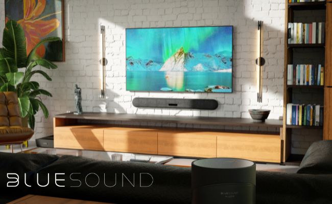 Bluesound Pulse Cinema Dolby Atmos 3.2.2 Wireless Soundbar with BluOS Streaming