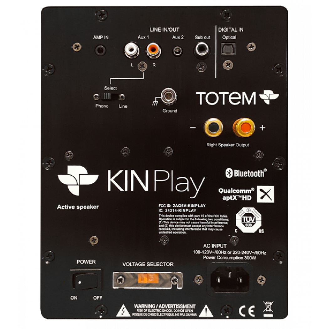 KIN by Totem Play V3 Powered 120 watt Speakers with Bluetooth