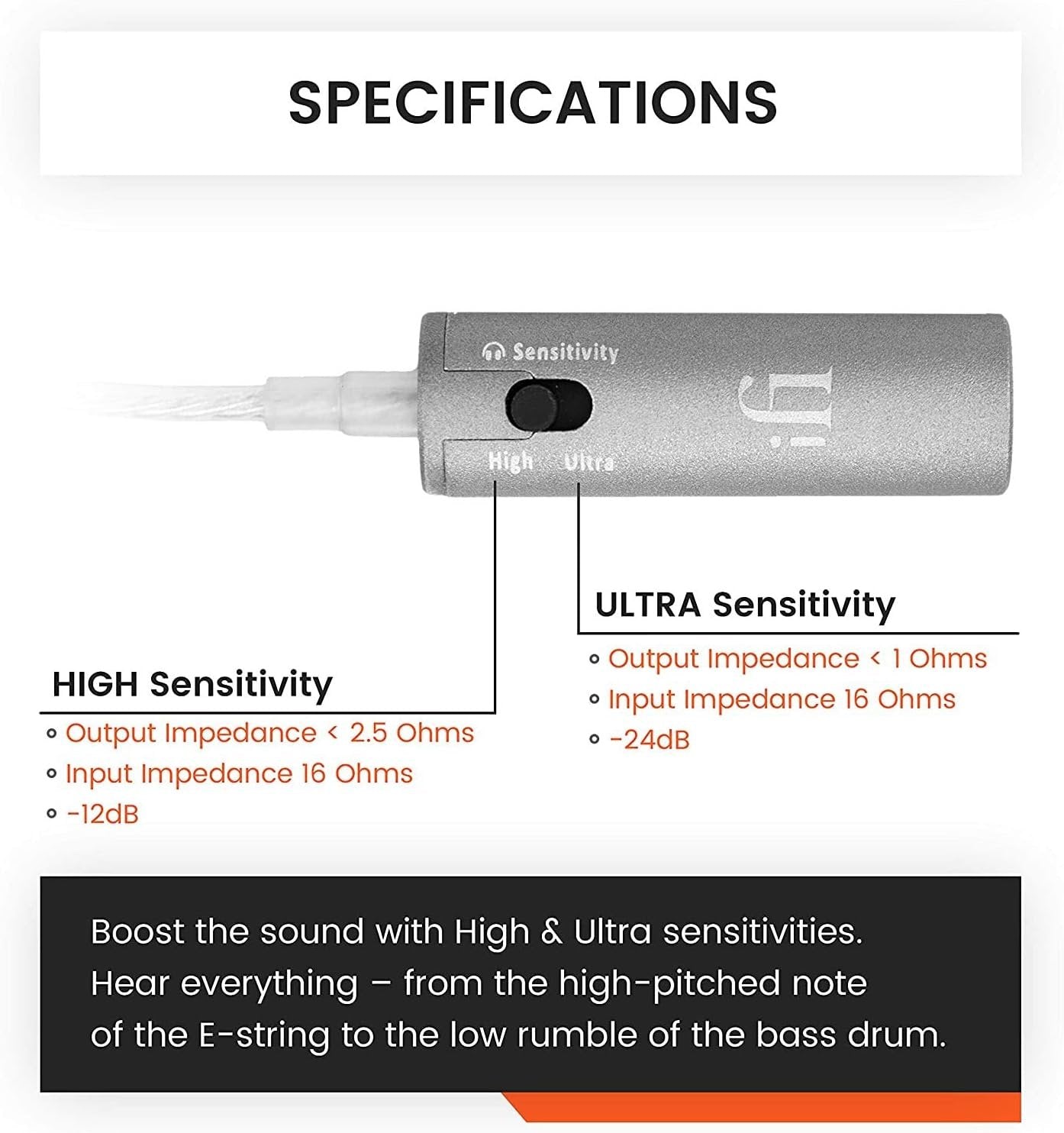 iFi iEMatch+ 3.5mm Headphone Jack - Audio Optimizer/Attenuator