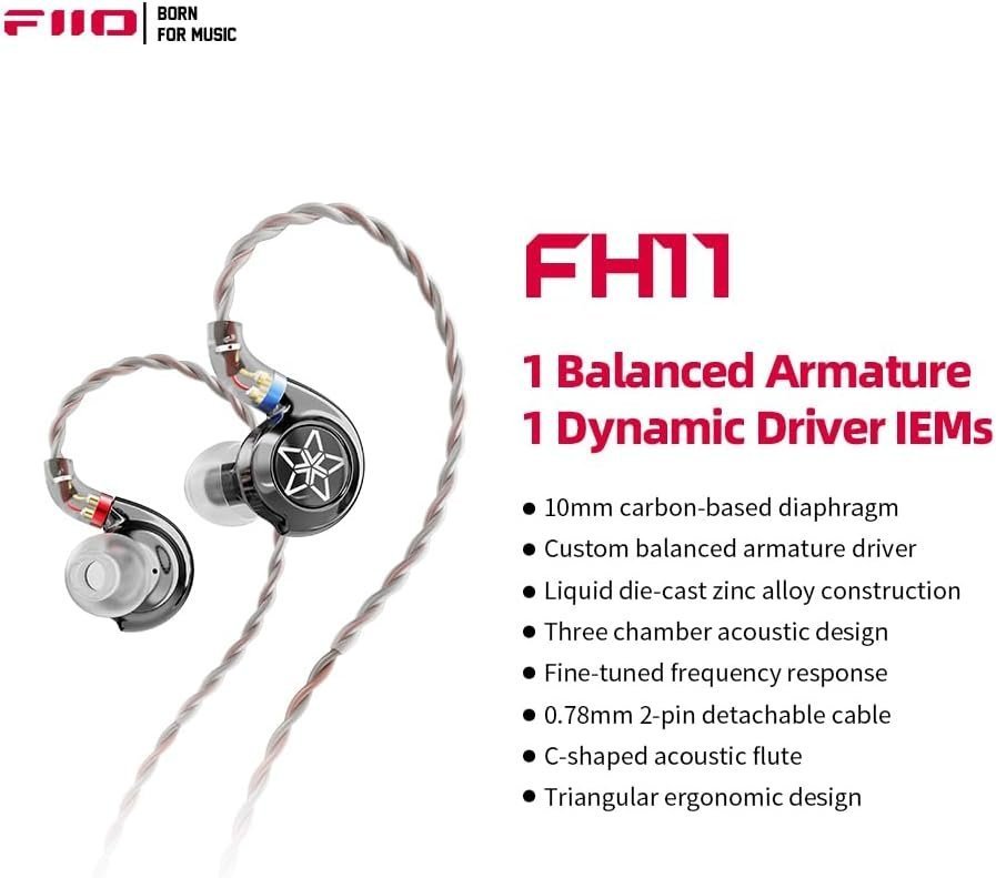 FiiO FH11 Hybrid Triple Driver In-Ear Monitors