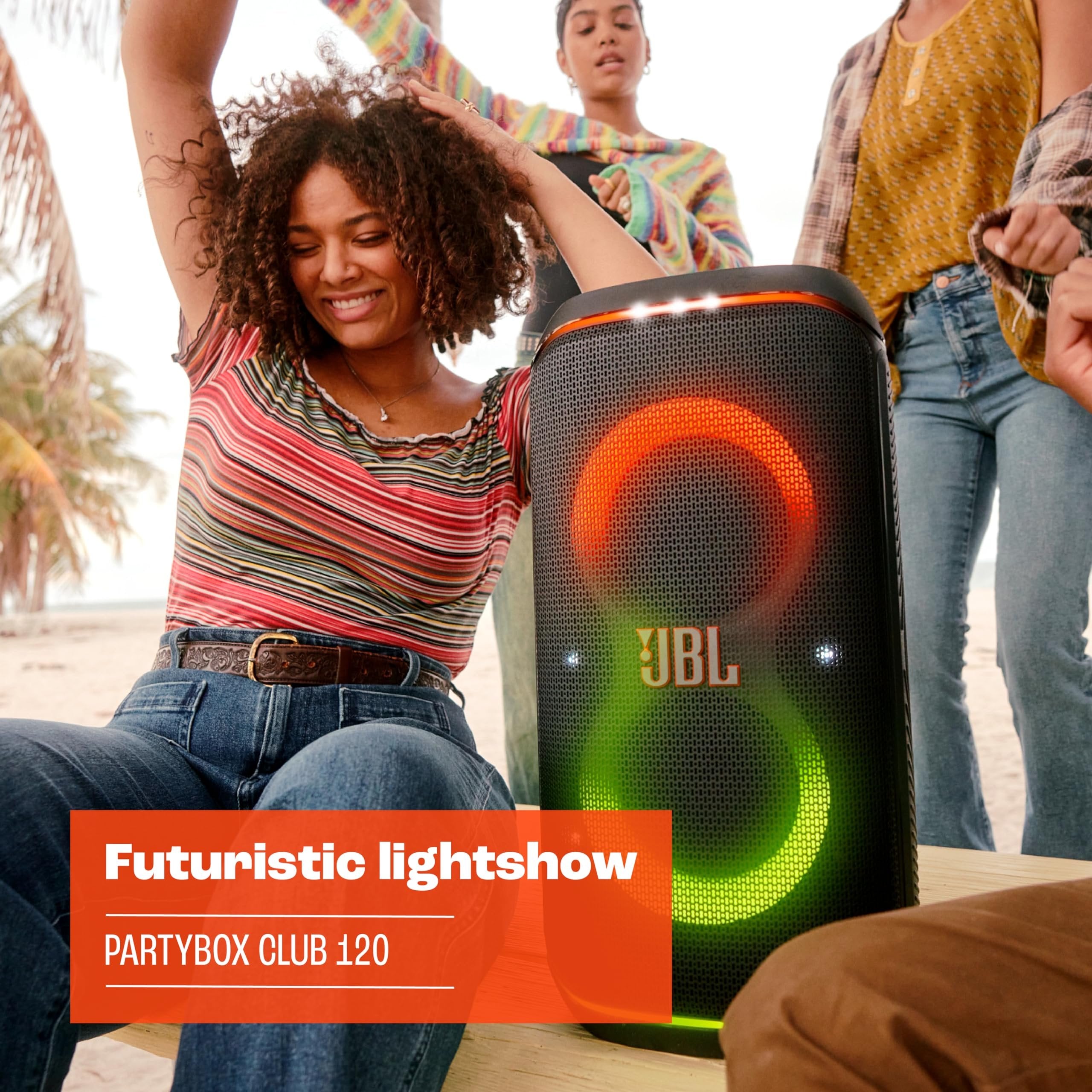 JBL PartyBox Club 120 - Portable Party Speaker with Foldable Handle