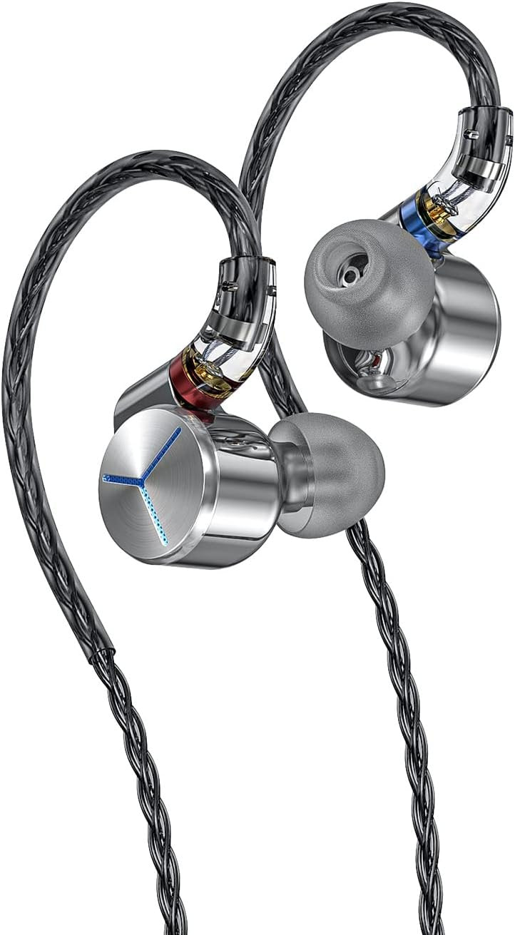FiiO FA7S 6BA Earphones - High-Res, MMCX, Swappable Plugs, Silver - Used
