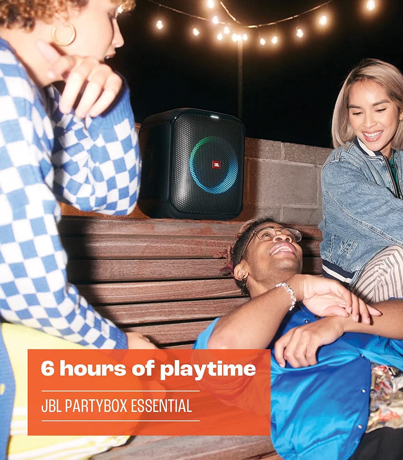 JBL PartyBox Encore Essential - Party Speaker with Powerful 100W Sound