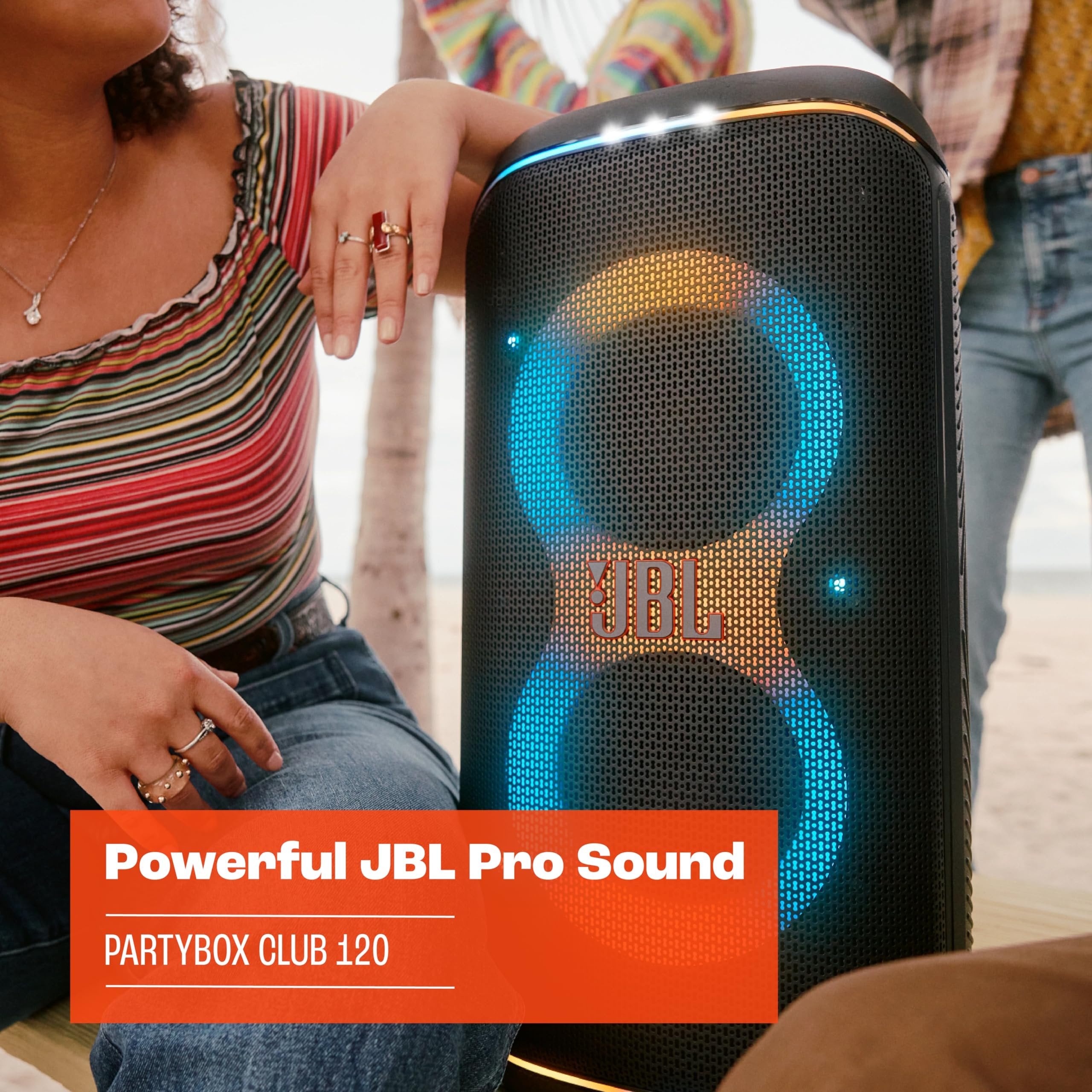 JBL PartyBox Club 120 - Portable Party Speaker with Foldable Handle