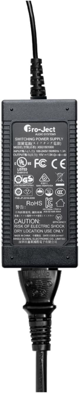 Pro-Ject High Power IT Grounded Power Supply for DC Turntables