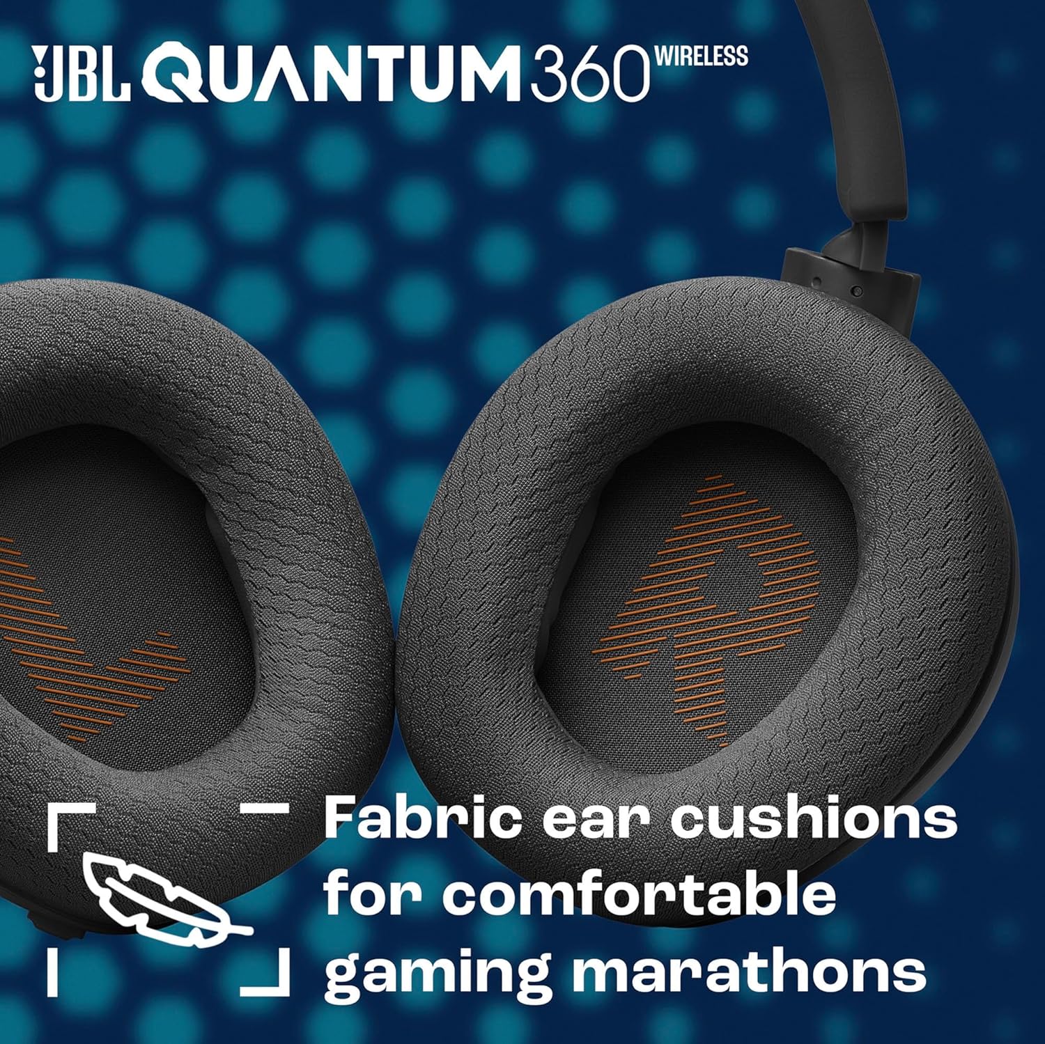 JBL Quantum 360X - Wireless Over-Ear Gaming Headset with Detachable Boom Mic
