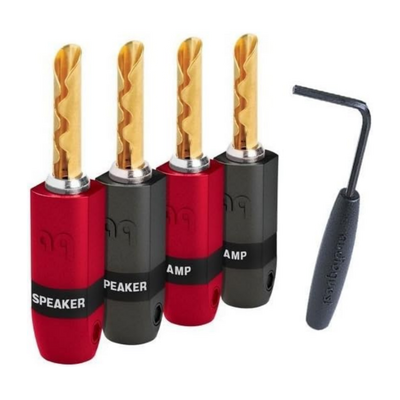 AudioQuest SureGrip 300 Banana Plugs - Set of 4