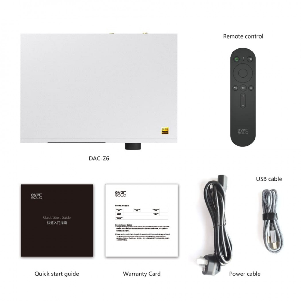 EverSolo DAC-Z6 Convertisseur numérique-analogique haute résolution