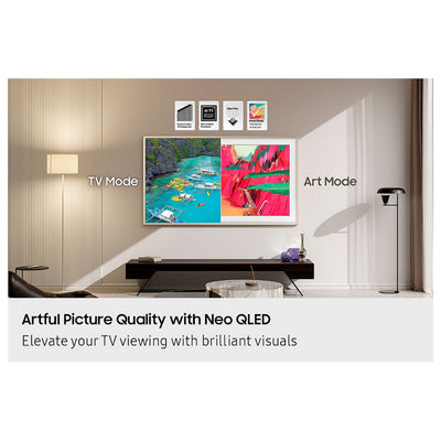 Samsung The Frame Pro 4K Vision AI Smart TV mounted art mode
