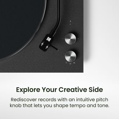 Kanto OBI3 Turntable with Bluetooth, Preamp & Pitch Control