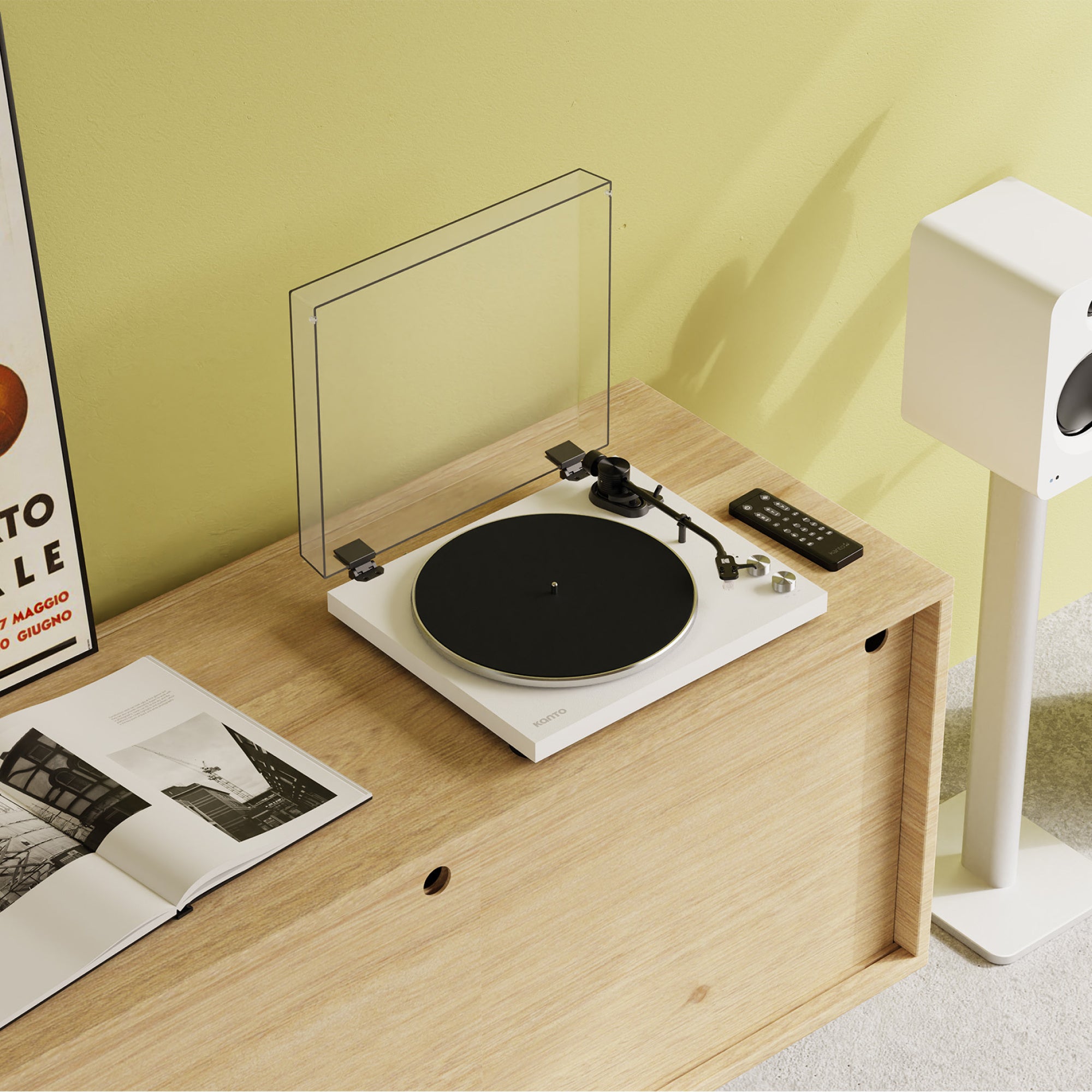 Kanto OBI3 Turntable with Bluetooth, Preamp & Pitch Control