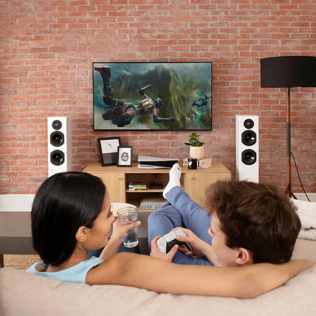 KIN by Totem Play Tower II Powered Floor-Standing Speakers with HDMI ARC