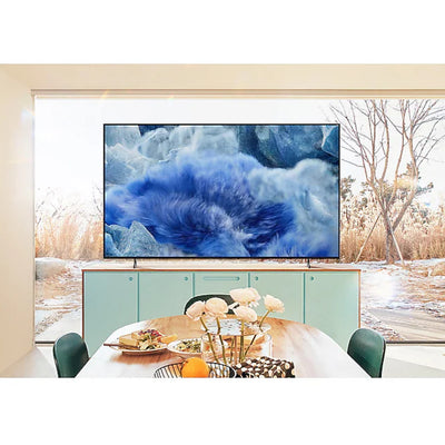 Samsung Q8F 4K QLED TV on stand