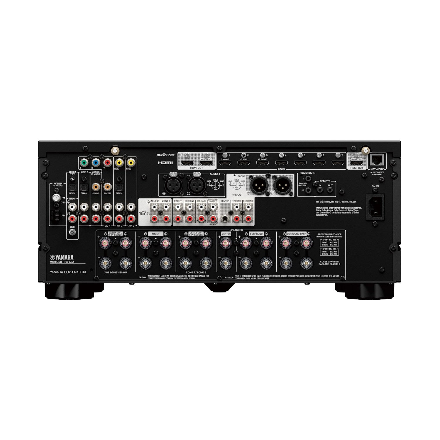 Yamaha RX-A6A AVENTAGE 9.2-Ch AV Receiver with 8K HDMI & Dolby Atmos