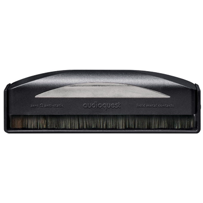 AudioQuest Silver Anti-Static Record Brush for Vinyl LP Static & Dust Removal