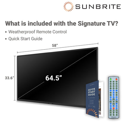 SunBrite Signature 2 Outdoor 4K UHD TV - Weatherproof, Partial Sun