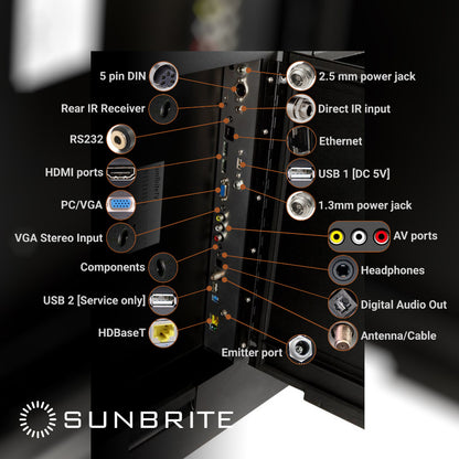 SunBrite Signature 2 Outdoor 4K UHD TV - Weatherproof, Partial Sun
