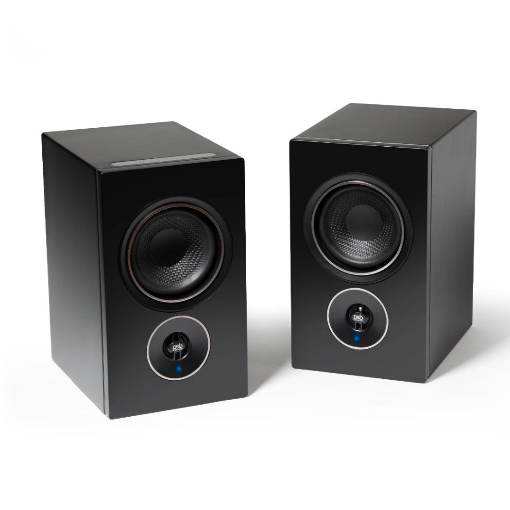 PSB Alpha iQ Powered Bookshelf Speakers - Streaming with BluOS