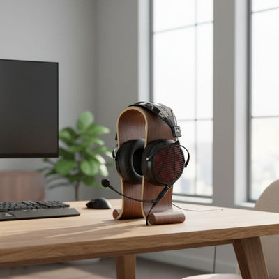 Audeze LCD-GX Casque de jeu supra-auriculaire audiophile avec étui de transport économique - Noir/Rouge