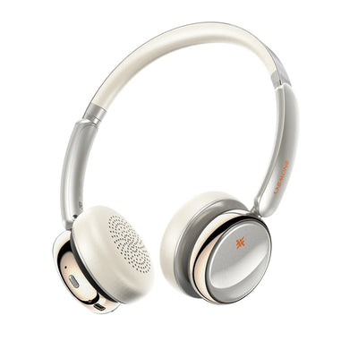 FiiO Anytime Over-Ear Wireless Noise Cancelling Headphones, titanium, gold