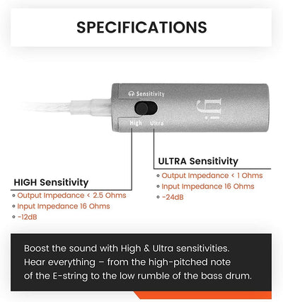 iFi iEMatch+ 3.5mm Headphone Jack - Audio Optimizer/Attenuator