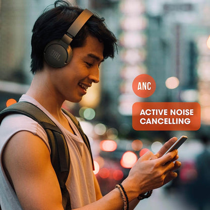 JBL Tune 660NC Wireless Noise Cancelling On-Ear Headphones - Open Box