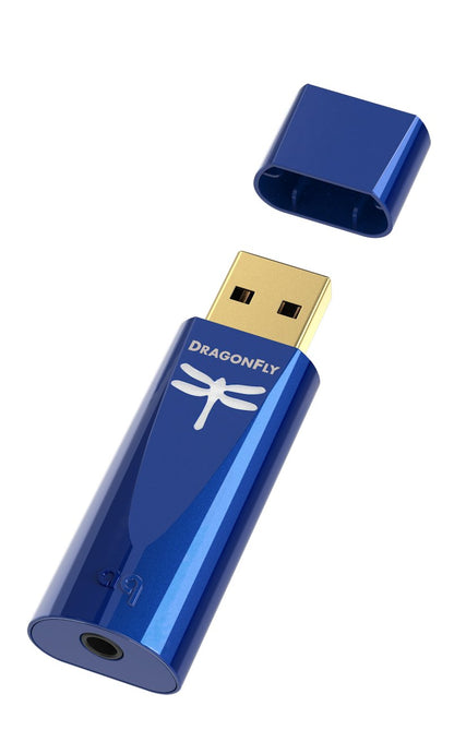 Audioquest Dragonfly Cobalt USB Digital to Analog Converter and Headphone Amp #color_blue