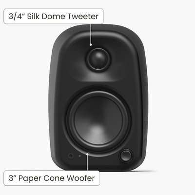 Kanto UKI Powered Desktop Speakers with USB-C, Bluetooth 5.3 & Sub Out
