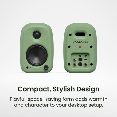 Kanto UKI Powered Desktop Speakers with USB-C, Bluetooth 5.3 & Sub Out