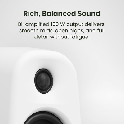 Kanto UKI Powered Desktop Speakers with USB-C, Bluetooth 5.3 & Sub Out