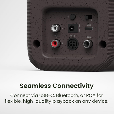Kanto UKI Powered Desktop Speakers with USB-C, Bluetooth 5.3 & Sub Out